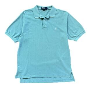Polo Ralph Lauren Green Polo Shirt Men’s Size Large Cotton Classic
